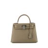 Hermes Kelly 28 cm handbag in grey epsom leather - 360 thumbnail