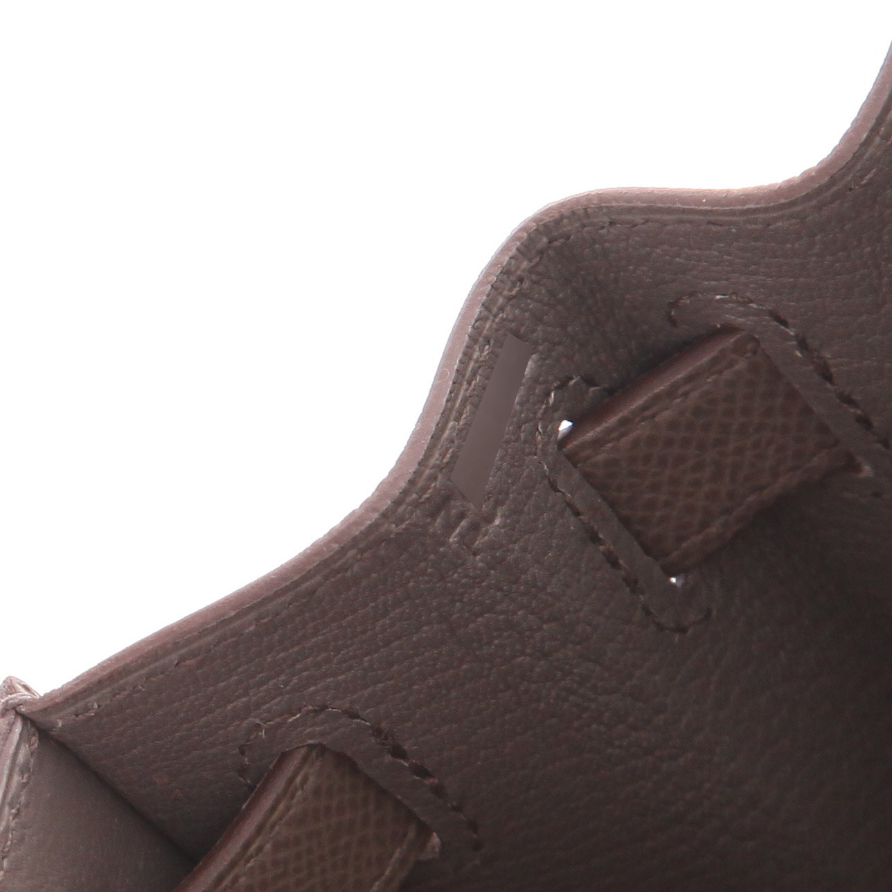 Sac à main Hermes Kelly 28 cm en cuir epsom gris - Detail D4