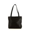 Chanel Vintage handbag in black grained leather - 360 thumbnail