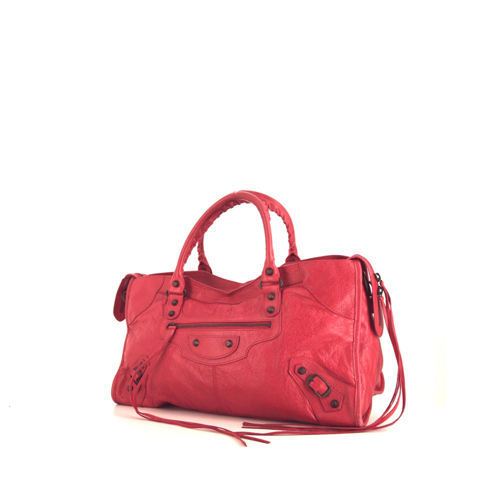 Balenciaga Tote Bag Red Leather