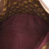 Borsa Louis Vuitton Montaigne in tela monogram cerata marrone e pelle naturale - Detail D3 thumbnail