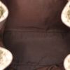 Sac à dos Gucci Suprême GG en toile monogram enduite beige et cuir marron - Detail D2 thumbnail