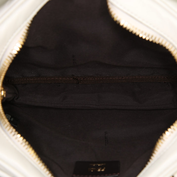 Pochette-cintura Fendi in pelle monogram con stampa bianca - Detail D3