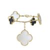 Van Cleef & Arpels Magic Alhambra bracelet in yellow gold,  mother of pearl and onyx - 00pp thumbnail