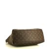 Louis Vuitton Tuileries shopping bag in brown monogram canvas and black leather - Detail D4 thumbnail