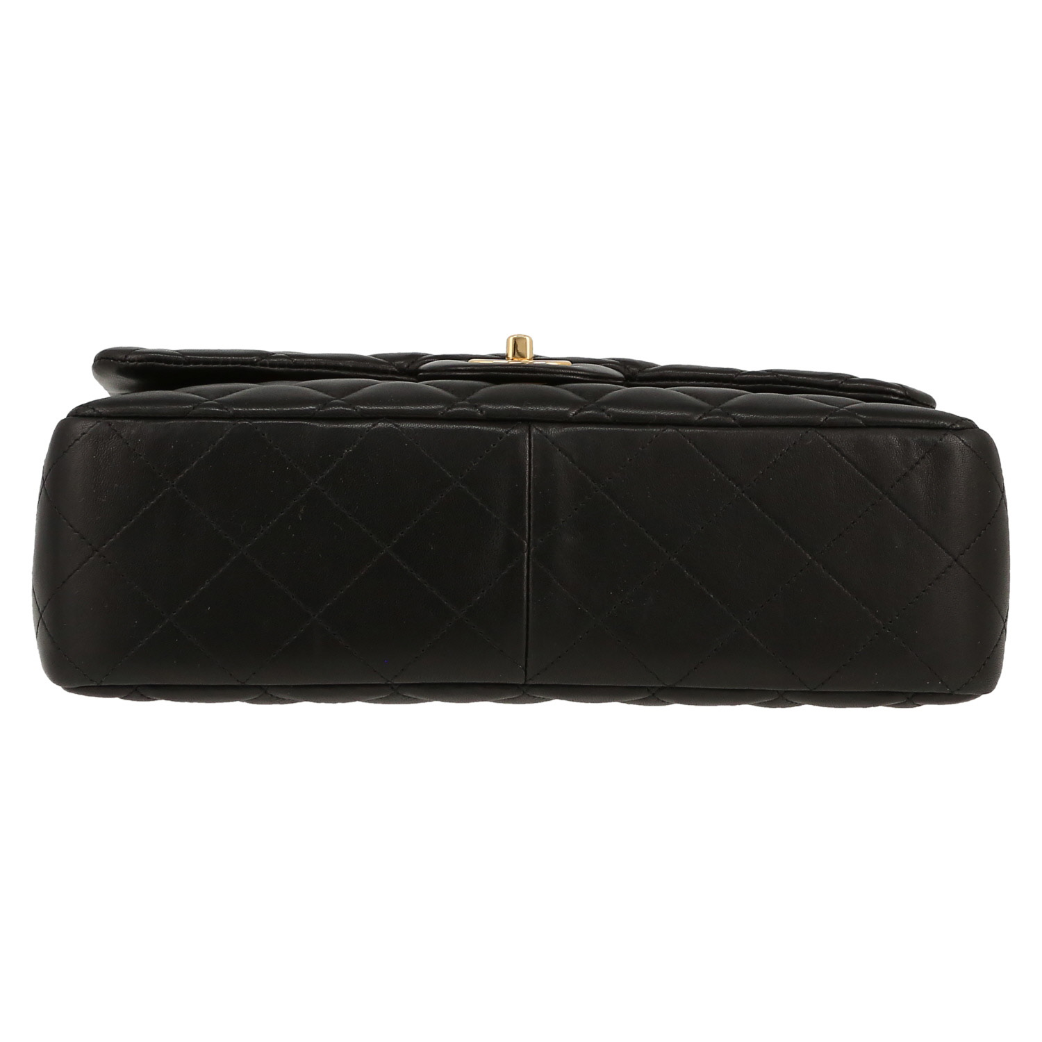 Bolso bandolera Chanel  Timeless Jumbo en cuero acolchado negro - Detail D1
