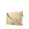 Borsa a tracolla Chanel Boy Shopping Tote in pelle trapuntata beige - 00pp thumbnail