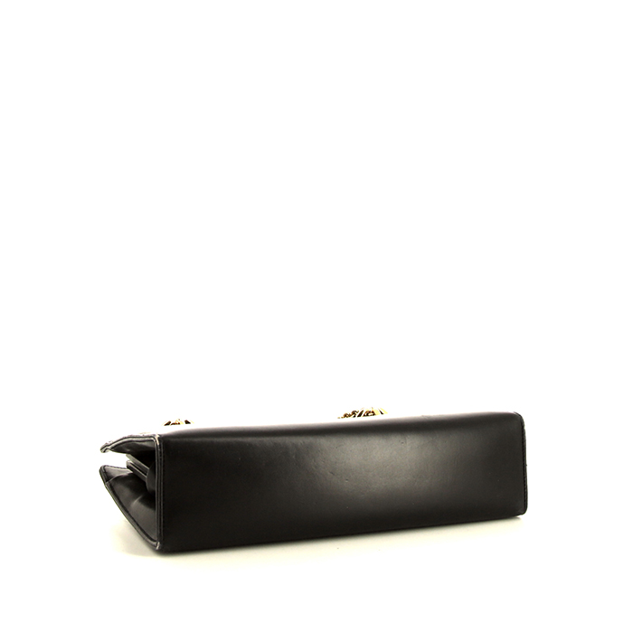 Bolso de mano Gucci Gucci Vintage en cuero negro - Detail D4