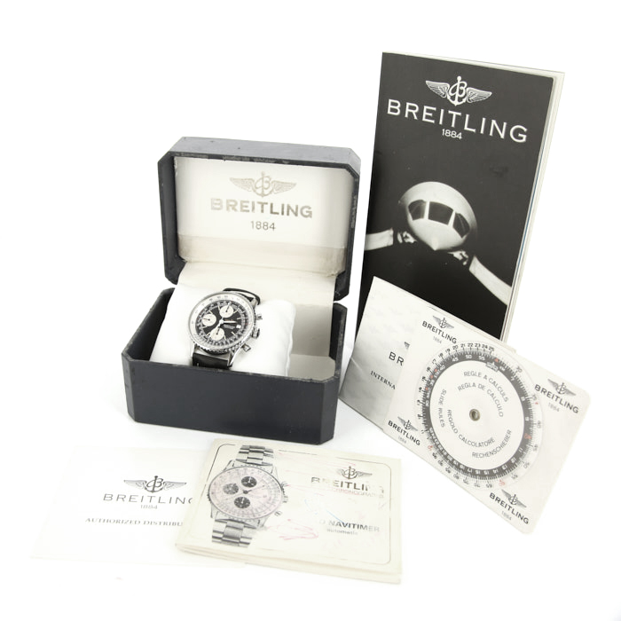 Montre Breitling Navitimer en acier Ref :  13019 Vers  1992 - Detail D2