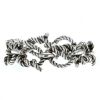 Twisted Hermès Noeud Marin bracelet in silver - 00pp thumbnail