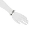 Twisted Hermès Noeud Marin bracelet in silver - Detail D1 thumbnail