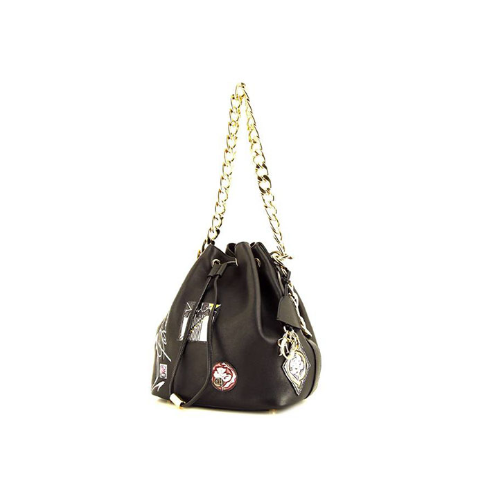 Dior Bucket handbag in black leather - 00pp