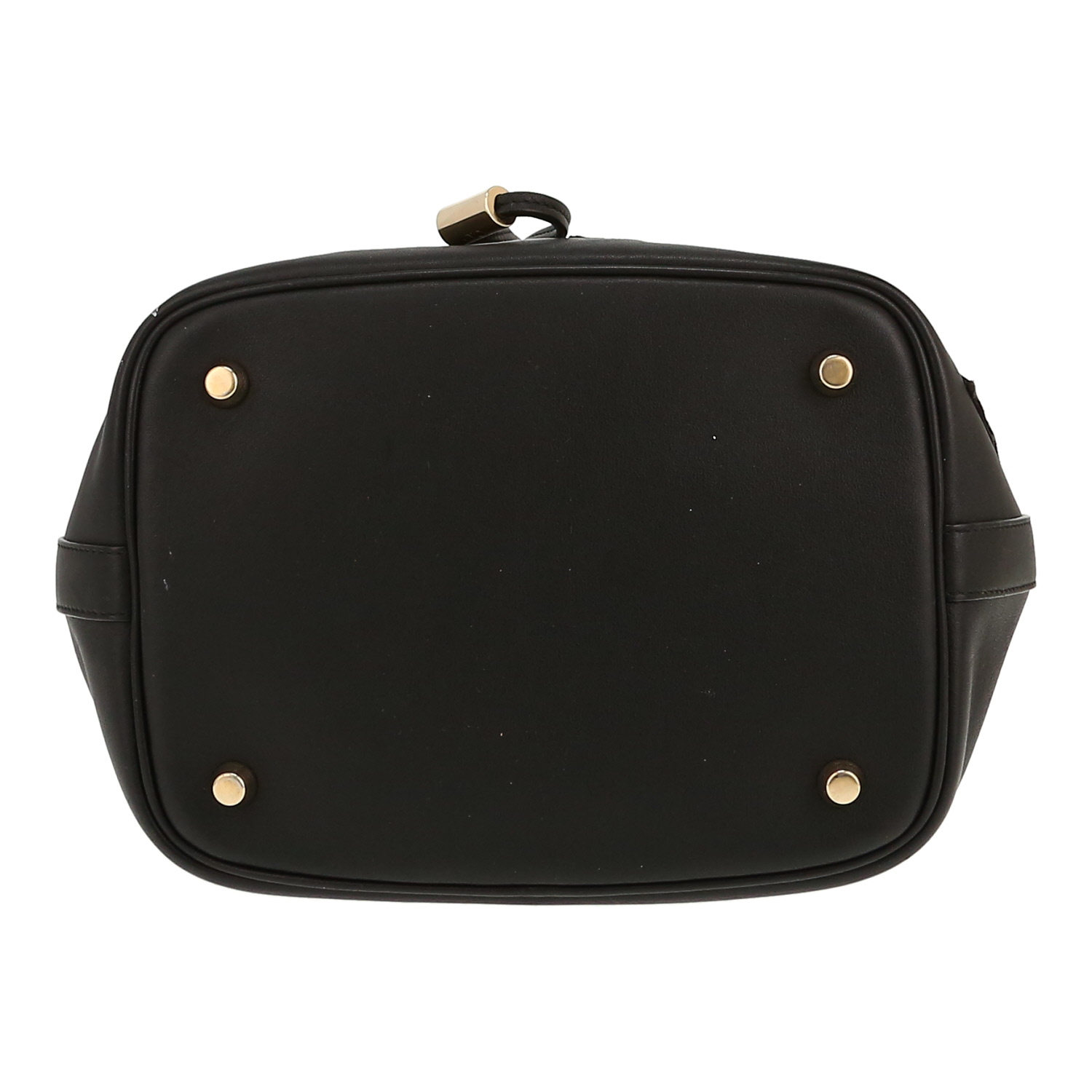 Bolso de mano Dior Bucket en cuero negro - Detail D1
