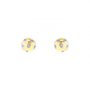Pendientes Tiffany & Co Etoile en oro amarillo,  platino y diamantes