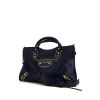 Balenciaga Classic City handbag in blue leather - 00pp thumbnail