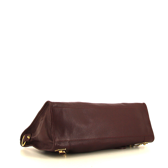 Borsa Balenciaga Classic City in pelle bordeaux - Detail D5