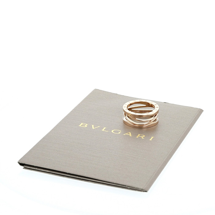 Bulgari B.Zero1 ring in pink gold - Detail D2