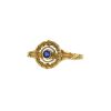 Vintage ring in yellow gold and sapphire - 00pp thumbnail