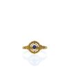Vintage ring in yellow gold and sapphire - 360 thumbnail