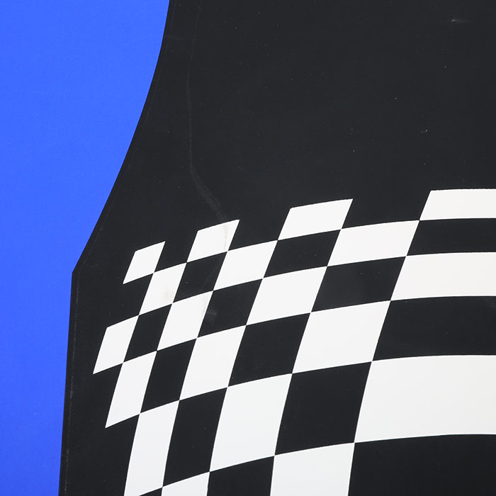 Victor Vasarely, "Japet BW/Blue", silkscreen in colors on paper, artist proof, signed and justified, of 1989 - Detail D3