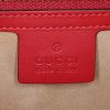 Gucci Sylvie handbag in red leather - Detail D4 thumbnail