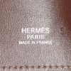 Hermès Heeboo handbag in beige canvas and brown leather - Detail D3 thumbnail