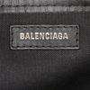 Balenciaga small shopping bag in black and leopard canvas - Detail D4 thumbnail