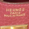 Borsa Hermes Birkin 40 cm in pelle Fjord rossa - Detail D3 thumbnail