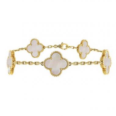 Bracciale Van Cleef & Arpels Alhambra Vintage in oro giallo e madreperla