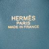 Sac cabas Hermes Double Sens en cuir bleu et turquoise - Detail D3 thumbnail