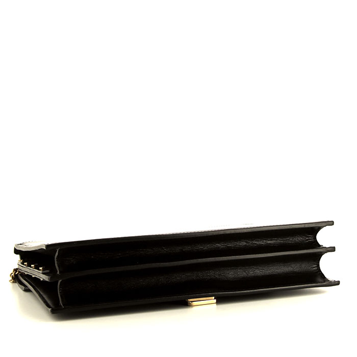 Bolso bandolera Saint Laurent  Cassandre en cuero negro - Detail D5