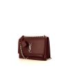 Borsa Saint Laurent Sunset in pelle liscia bordeaux - 00pp thumbnail