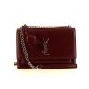 Saint Laurent Sunset handbag in burgundy smooth leather - 360 thumbnail