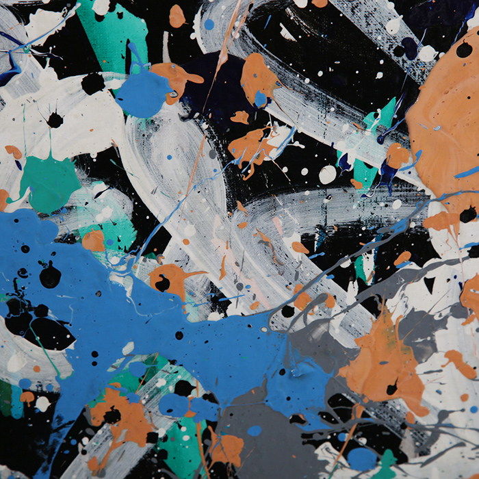 JonOne, "Jumping to be free", great oil on canvas, signed, titled, dated and framed, with its certificate of authenticity, of 2017 - Detail D2