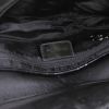 Bolso de mano Dior Saddle en lona negra y charol negro - Detail D2 thumbnail