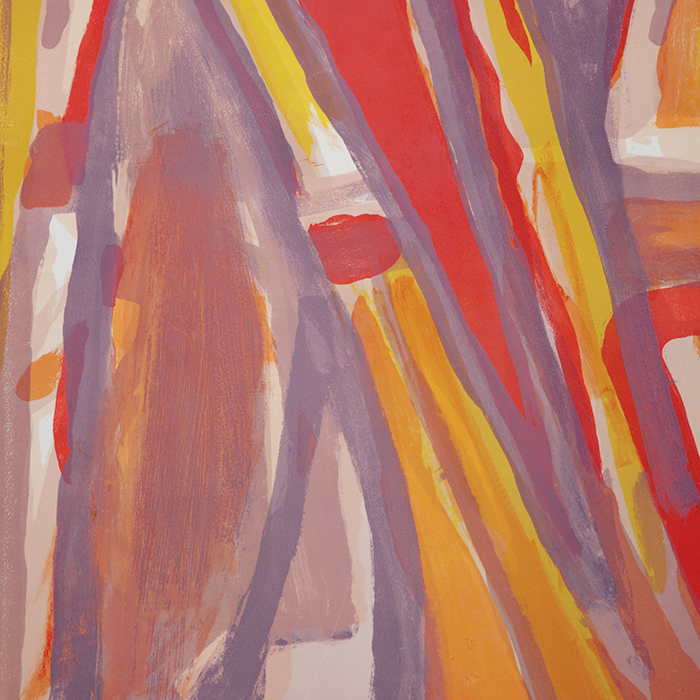 Bram van Velde, "Eloignement", lithograph in colors on paper, signed, numbered and framed, of 1977 - Detail D1