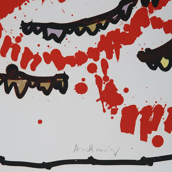Pierre Alechinsky, "Labyrinthe d'apparat III", lithograph in colors on paper, signed, numbered, of 1972