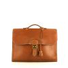 Hermès Sac à dépêches briefcase in gold epsom leather - 360 thumbnail