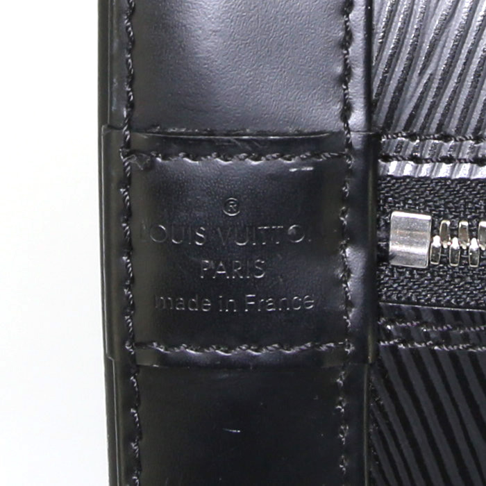 Borsa Louis Vuitton Alma modello medio in pelle Epi nera - Detail D3