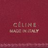 Celine wallet in burgundy leather - Detail D2 thumbnail
