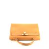 Hermes Kelly 35 cm handbag in gold - 360 Front thumbnail