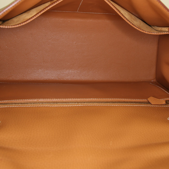 Hermes Kelly 35 cm handbag in gold - Detail D3