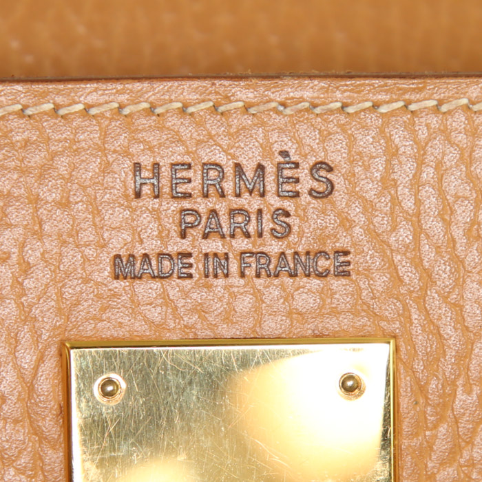 Borsa Hermes Kelly 35 cm in vacchetta undefined - Detail D4