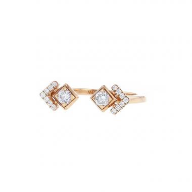 Sortija Messika My Soul en oro rosa y diamantes