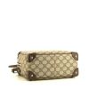 Sac bandoulière Gucci Messenger en toile monogram beige et cuir marron - Detail D4 thumbnail