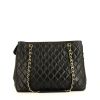 Chanel Grand Shopping shopping bag in black quilted leather - 360 thumbnail