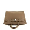 Hermes Birkin 40 cm handbag in etoupe togo leather - 360 Front thumbnail