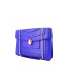 Bulgari Serpenti handbag in blue leather - 00pp thumbnail