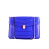 Bulgari Serpenti handbag in blue leather - 360 thumbnail