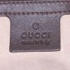 Gucci Catherine handbag in brown leather and beige canvas - Detail D3 thumbnail